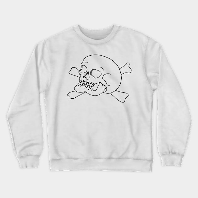 Homeschooltattoo Skull Crewneck Sweatshirt by HomeSchoolTattoo